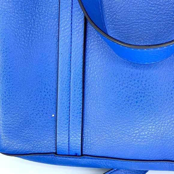 Zara cobalt blue vegan leather tote bag that comes with long strap - Picture 10 of 10